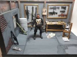 Apartment / Punisher Hideout / Armory Diorama (Marvel) Custom Diorama / Playset