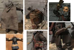 Oin the Dwarf (Hobbit) Custom Action Figure [Accesories and base]