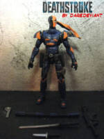 Deathstroke (DC Infinite Heroes) Custom Action Figure [Deathstroke weapons]