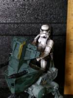 3.75" Imperial Assault Walker w/ Stormtrooper Battlefield Paint Detail (Star Wars) Custom Vehicle