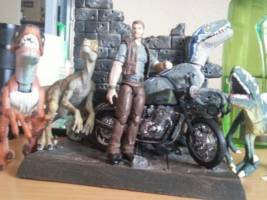 Owen Grady & Blue (Jurassic Park) Custom Action Figure [Owen Grady and Blue]