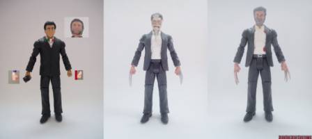 Logan (X-Men - Movies) Custom Action Figure [Logan custom action figure before and after]