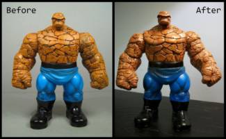 Marvel's THING - pumped up & repainted (Marvel Select) Custom Action Figure