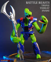 Battle Beasts Triple Threat Snake (Masters of the Universe) Custom Action Figure