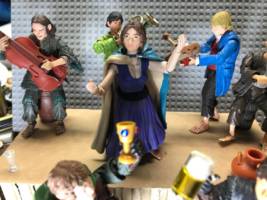 Marigold Brandybuck and the Green Dragon house band (Lord of the Rings) Custom Action Figure