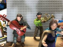 Marigold Brandybuck and the Green Dragon house band (Lord of the Rings) Custom Action Figure