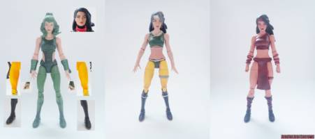 Elektra (Marvel Legends) Custom Action Figure [Elektra custom action figure before and after]