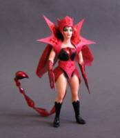 Scorpia (red Princess of Power style) (She-Ra) Custom Action Figure [another shot of Scorpia's costume.]