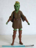 Teeslah - Female Rodian Jedi (Star Wars) Custom Action Figure [Front View]