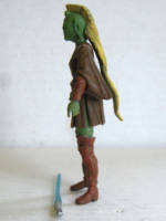 Teeslah - Female Rodian Jedi (Star Wars) Custom Action Figure [Left View]
