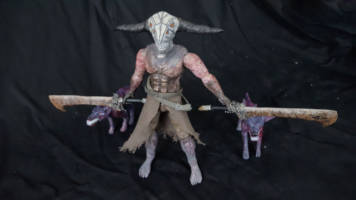 Capra Demon and Undead Attack Dog statues (Dark Souls) Custom Action Figure