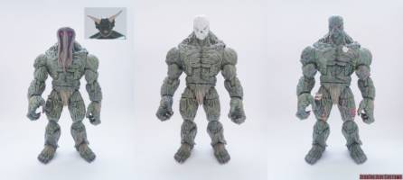 Swamp Thing (DC Universe) Custom Action Figure [Swamp Thing custom figure before and after]