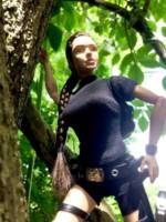 Lara Croft (Tomb Raider) Custom Action Figure [This is one of the pictures I used in a video of this custom for my 'Gary Anderson's Custom Figures' facebook page.]