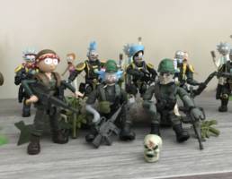 Platoon Rick and Morty (Call of Duty: Black Ops) Custom Diorama / Playset