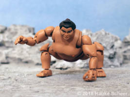Yuuma the Sumo fighter (Original) Custom Action Figure [3d printed Sumo action figure]