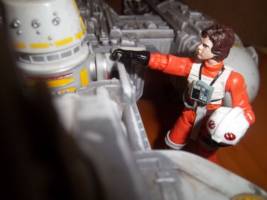 Lieutenant Lepira and his Gold 4 Y-Wing (Star Wars) Custom Vehicle