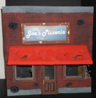 Battle damaged Pizzaria diorama (Marvel Legends) Custom Diorama / Playset