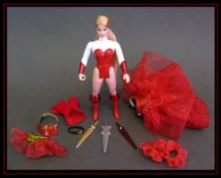 Princess Adora (with 3 outfits) (She-Ra) Custom Action Figure [This picture shows everything that is included with the figure.]