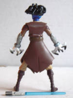 Blueleaf - Plantman Jedi - Star Wars/John Carter of Mars Mashup (Star Wars) Custom Action Figure [Back View]