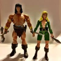 Valeria of the Red Brotherhood  Conan the Barbarian (Marvel Legends) Custom Action Figure [Conan with valeria]