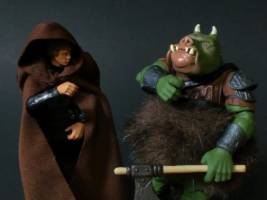 3.75 Jabba's Palace Luke Skywalker Jedi Knight BS PKG. (Star Wars) Custom Action Figure