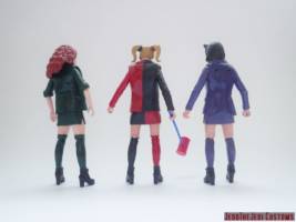 Gotham City Heathers (Batman) Custom Action Figure [Gotham City Heathers custom action figures back]