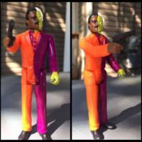Billy Dee Williams as Two Face (Batman - Movie Style) Custom Action Figure [Action pose.]
