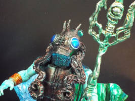 Triton, son of Poseidon, on his hippocampus drawn chariot (Marvel Legends) Custom Action Figure