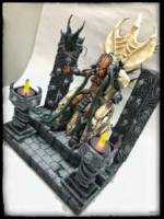 My Predator Custom Diorama (Predator) Custom Diorama / Playset [A clear angle for the skull pillars and pit fire.]