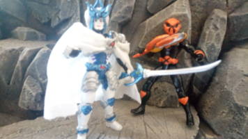 Galactic Swordsman Billion (Power Rangers) Custom Action Figure [Billion & Batzler!]