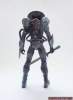 Black Manta (DC Universe) Custom Action Figure [Black Manta custom action figure back]