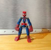 Custom articulated wooden spiderman (Spider-Man) Custom Action Figure