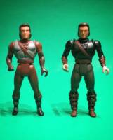 Flaming Arrow Robin Hood (Robin Hood) Custom Action Figure [Flaming Arrow Robin Hood and Long Bow Robin Hood comparison]